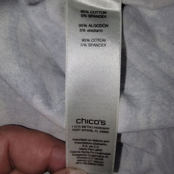 Chico's ikat print knit top shirt Size 0 (small) - Picture 6 of 6